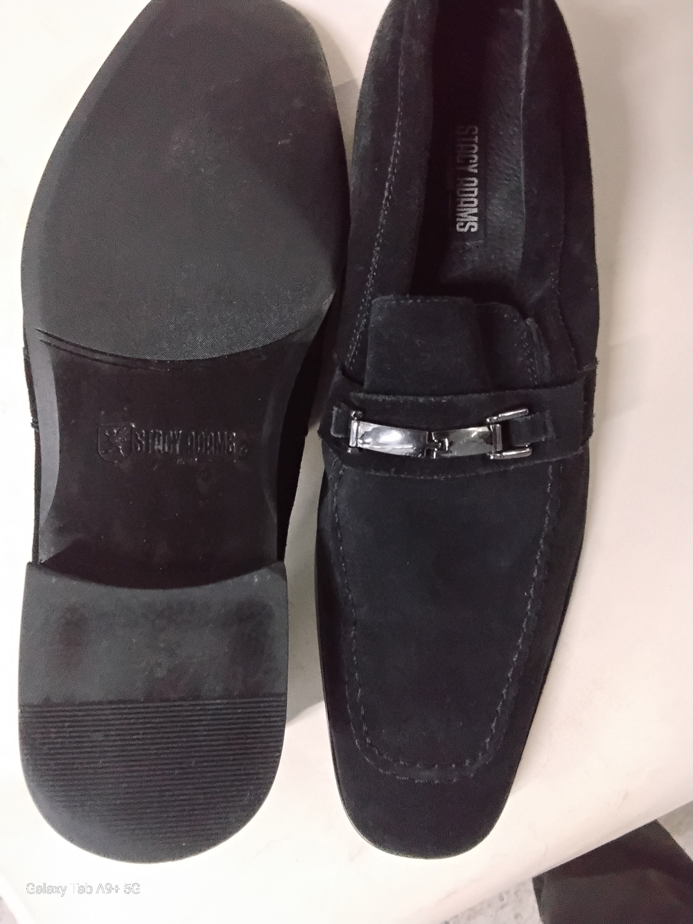 Stacy Adams Men’s Black Suede Bit Loafers